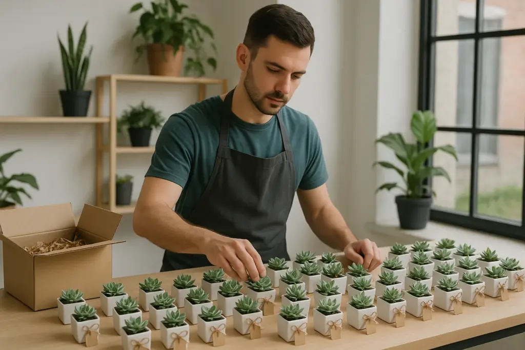 סוקולנטים מתנה לאורחים — shoshana-plants